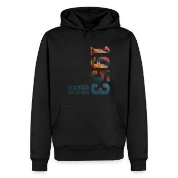 Since October 1953 Year 1953 Retro Vintage 1953 - Männer Premium Bio Hoodie - Schwarz - Vorne - Nico (187cm)