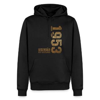 Since December 1953 Year 1953 Retro Vintage 1953 - Männer Premium Bio Hoodie - Schwarz - Vorne - Nico (187cm)