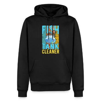 Nettoyeur d’aquarium Aquariist Fish Lover Aquarium - Sweat à capuche Premium bio Homme - noir - Devant - Nico (187cm)