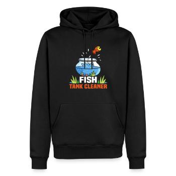 Nettoyeur d’aquarium Aquariist Fish Lover Aquarium - Sweat à capuche Premium bio Homme - noir - Devant - Nico (187cm)