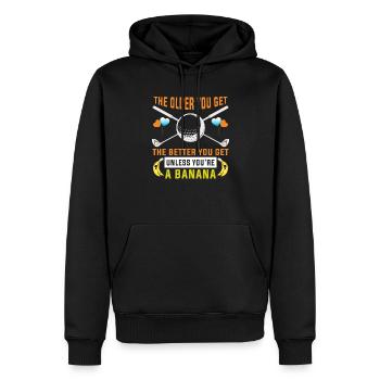 Golflehrer Golfer Design für Golfspieler - Männer Premium Bio Hoodie - Schwarz - Vorne - Nico (187cm)