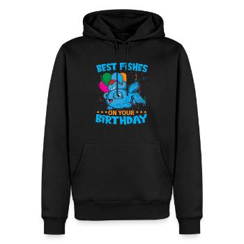 Aquarist Koi Fischliebhaber Aquarium - Männer Premium Bio Hoodie - Schwarz - Vorne - Nico (187cm)