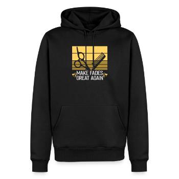 Friseurin Barber Frisörin Friseursalon - Männer Premium Bio Hoodie - Schwarz - Vorne - Nico (187cm)