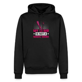 Friseurin Barber Frisörin Friseursalon - Männer Premium Bio Hoodie - Schwarz - Vorne - Nico (187cm)
