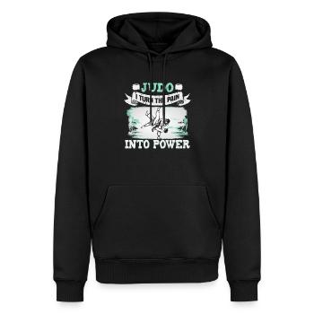 Judo Kampfsport Judo Trainer Judoka - Männer Premium Bio Hoodie - Schwarz - Vorne - Nico (187cm)