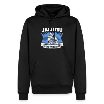 Jiu Jitsu Kampfsport Trainer Jiu Jitsu - Männer Premium Bio Hoodie - Schwarz - Vorne - Nico (187cm)