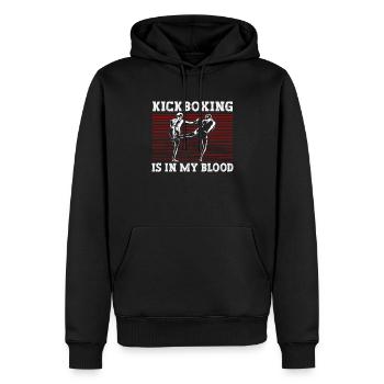 Kickboxing Kampfsport Kickbox Trainer Kickboxer - Männer Premium Bio Hoodie - Schwarz - Vorne - Nico (187cm)