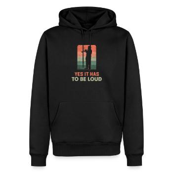 Trompeter Orchester Musiker Trompetenspieler - Männer Premium Bio Hoodie - Schwarz - Vorne - Nico (187cm)