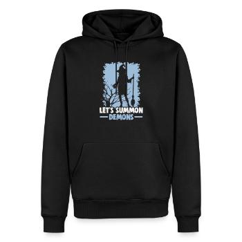 Magische Dunkle Kunst Okkulte Hexen Designs - Männer Premium Bio Hoodie - Schwarz - Vorne - Nico (187cm)