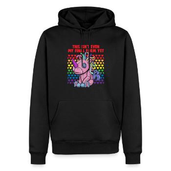 Bisexuell Transgender Pride Day LGBT - Männer Premium Bio Hoodie - Schwarz - Vorne - Nico (187cm)