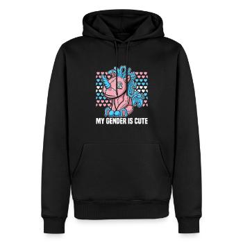 Bisexell Transgender Pride Day LGBT - Männer Premium Bio Hoodie - Schwarz - Vorne - Nico (187cm)