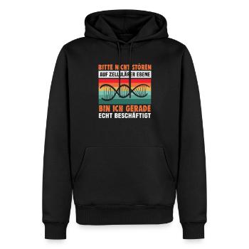 Bester Lehrer Rente Geschenkidee Schüler - Männer Premium Bio Hoodie - Schwarz - Vorne - Nico (187cm)