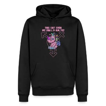 Bisexuell Transgender Pride Day LGBT - Männer Premium Bio Hoodie - Schwarz - Vorne - Nico (187cm)