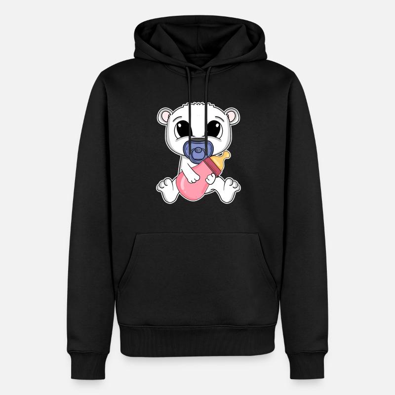 Bébé ours - Sweat à capuche Premium bio Homme - noir