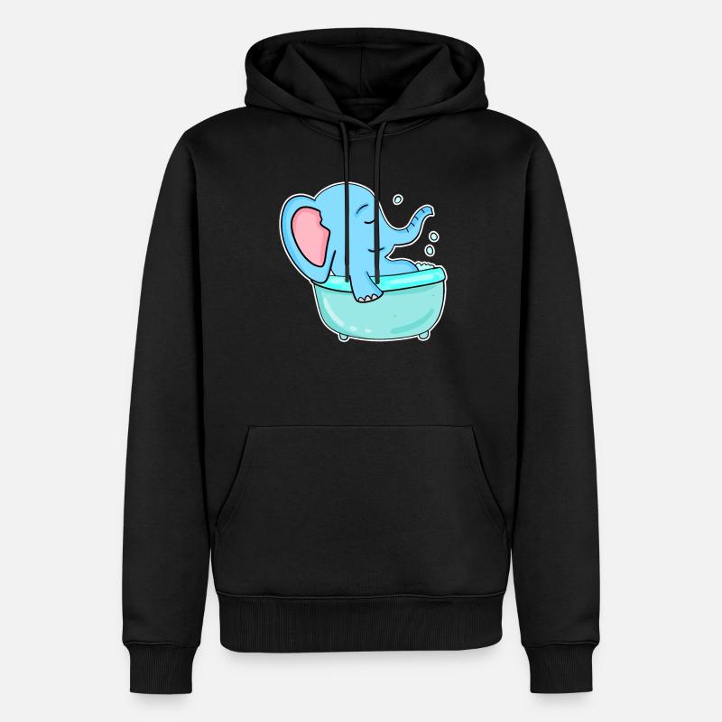 Baignoire Elephant - Sweat à capuche Premium bio Homme - noir