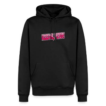 Kiss me, Peter - Men’s Premium Organic Hoodie - black - Front - Nico (187cm)