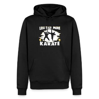 Karate Kampfsport Karate Trainer Karate Kämpfer - Männer Premium Bio Hoodie - Schwarz - Vorne - Nico (187cm)