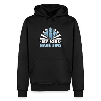Cold Nose Warm Heart Manatee mollige Seekuh - Männer Premium Bio Hoodie - Schwarz - Vorne - Nico (187cm)