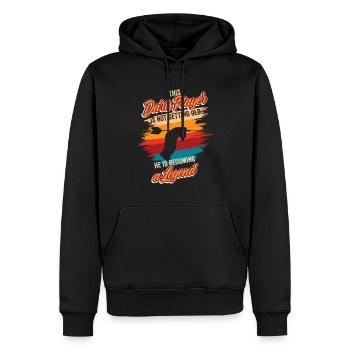 Allemand joueur de fléchettes anniversaire fléchettes équipe fléchettes fléchettes - Sweat à capuche Premium bio Homme - noir - Devant - Nico (187cm)