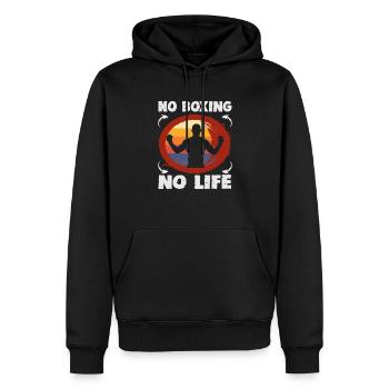 Boxer Kampfsport Boxtrainer Boxing - Männer Premium Bio Hoodie - Schwarz - Vorne - Nico (187cm)