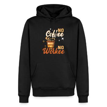 Ich Mag Kaffee Geschenkideen Kaffeeliebhaber - Männer Premium Bio Hoodie - Schwarz - Vorne - Nico (187cm)