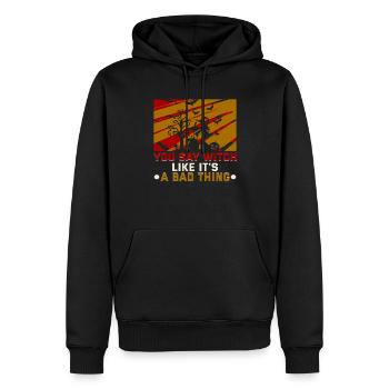 Magische Dunkle Kunst Okkulte Hexen Designs - Männer Premium Bio Hoodie - Schwarz - Vorne - Nico (187cm)