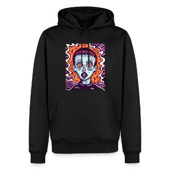 die Kunst des Schreckens mit diesem Gesicht - Männer Premium Bio Hoodie - Schwarz - Vorne - Nico (187cm)