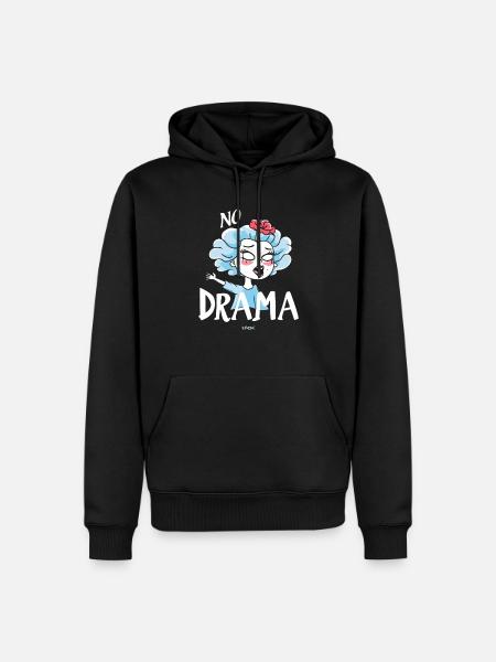 Queen without drama - Men’s Premium Organic Hoodie - black