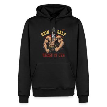 Gagnez avec Dalf, le magicien de l’arène - Sweat à capuche Premium bio Homme - noir - Devant - Nico (187cm)