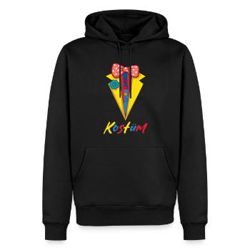 Fasching Kostüm Alaaf Helau Rosenmontag - Männer Premium Bio Hoodie - Schwarz - Vorne - Nico (187cm)