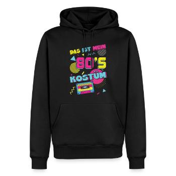 Das Ist Mein 80er Kostüm Alaaf Helau Rosenmontag - Männer Premium Bio Hoodie - Schwarz - Vorne - Nico (187cm)