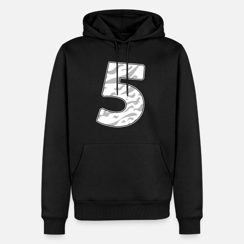 5 - Sweat à capuche Premium bio Homme - noir