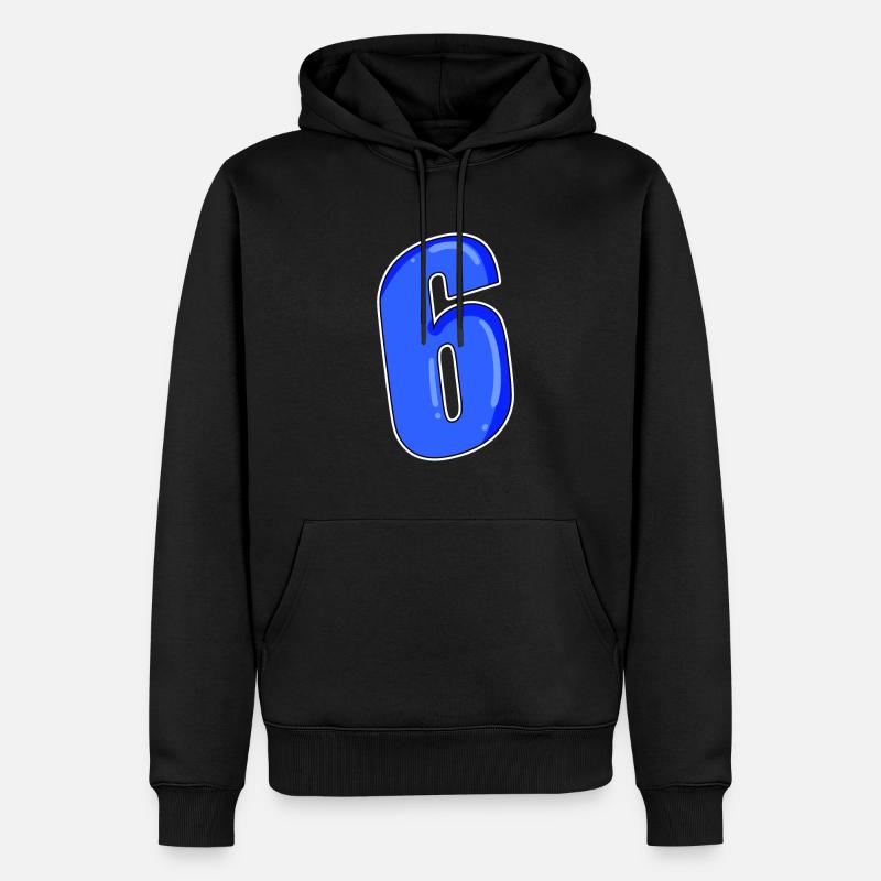 Numéro 6 Numéro - Sweat à capuche Premium bio Homme - noir