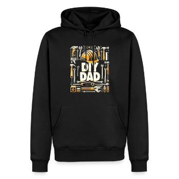 Vatertag DIY DAD Papa Heimwerker Vater - Männer Premium Bio Hoodie - Schwarz - Vorne - Nico (187cm)