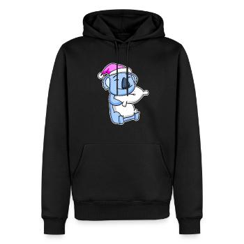 Koala Bear Tired Sleeping Sleeping Girl - Men’s Premium Organic Hoodie - black - Front - Nico (187cm)