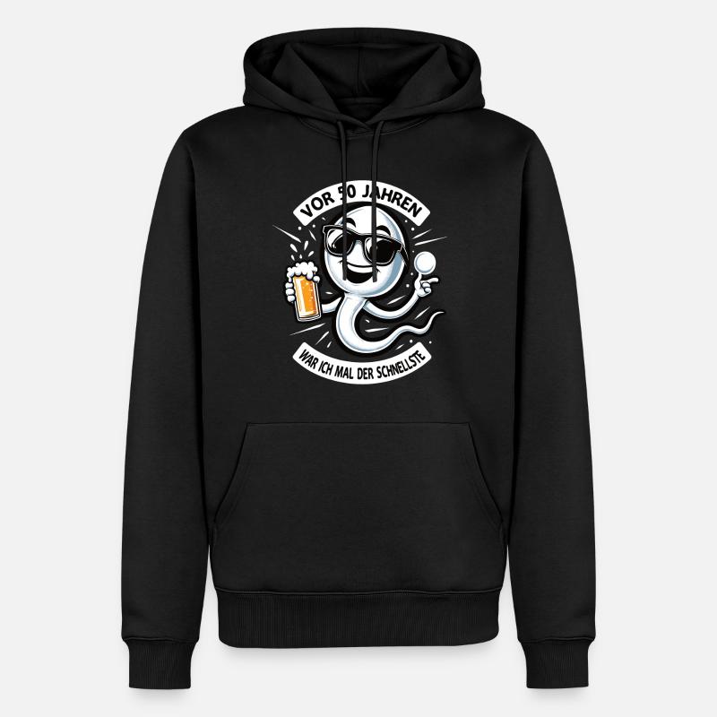 Il y a 50 ans, j’étais le plus rapide - Sweat à capuche Premium bio Homme - noir