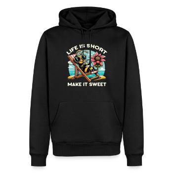 Amoureux des abeilles Apiculteurs Amis de la nature Apiculteurs - Sweat à capuche Premium bio Homme - noir - Devant - Nico (187cm)