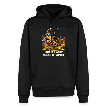 Amoureux des abeilles Apiculteurs Amis de la nature Apiculteurs - Sweat à capuche Premium bio Homme - noir - Devant - Nico (187cm)