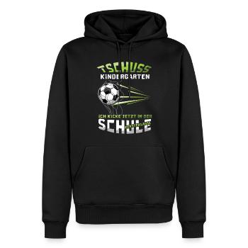 Bye-bye Inscription à la maternelle Première année - Sweat à capuche Premium bio Homme - noir - Devant - Nico (187cm)