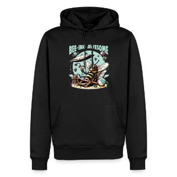 Bee Lovers Beekeepers Naturefriends Beekeepers - Men’s Premium Organic Hoodie - black - Front - Nico (187cm)