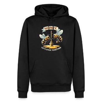 Bienenliebhaber Bienenzüchter Naturfreunde Imker - Männer Premium Bio Hoodie - Schwarz - Vorne - Nico (187cm)