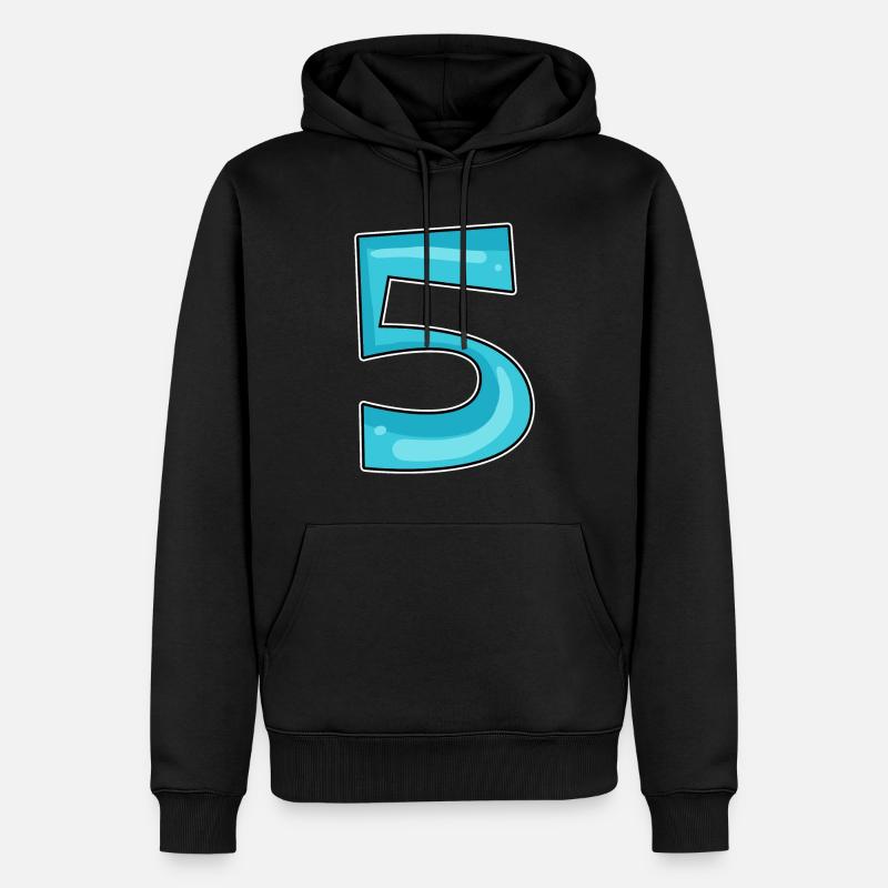 Numéro 5 Numéro - Sweat à capuche Premium bio Homme - noir
