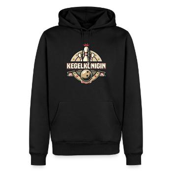 Bowling Queen Bowling Bowling Club Design pour le bowling - Sweat à capuche Premium bio Homme - noir - Devant - Nico (187cm)