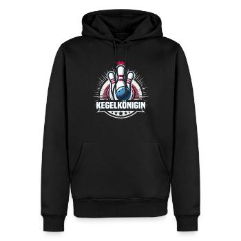 Bowling Queen Bowling Club Design pour le bowling - Sweat à capuche Premium bio Homme - noir - Devant - Nico (187cm)