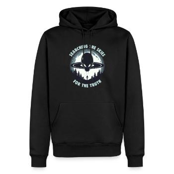 SciFi umd Außerirdische Aliens und Ufo Fan - Männer Premium Bio Hoodie - Schwarz - Vorne - Nico (187cm)