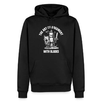 Masque Fencer Sport Design Sur Jeu Sur L’escrime De Combat - Sweat à capuche Premium bio Homme - noir - Devant - Nico (187cm)