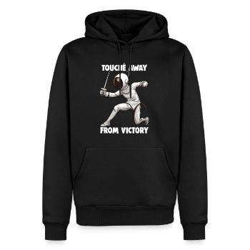 Masque Fencer Sport Design Sur Jeu Sur L’escrime De Combat - Sweat à capuche Premium bio Homme - noir - Devant - Nico (187cm)