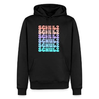 Mitglied der Schulz-Familiengruppe - Männer Premium Bio Hoodie - Schwarz - Vorne - Nico (187cm)