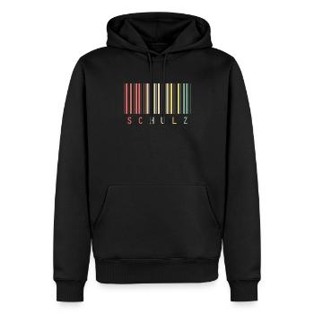 Schulz Rainbow Family Group Team - Männer Premium Bio Hoodie - Schwarz - Vorne - Nico (187cm)