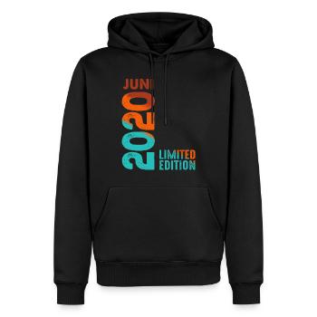 Edition limitée juin 2020 Légendaire depuis juin 2020 - Sweat à capuche Premium bio Homme - noir - Devant - Nico (187cm)